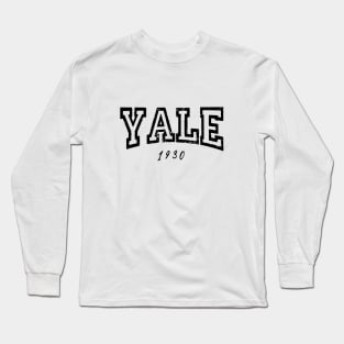 YALE 1930 BLACK Long Sleeve T-Shirt